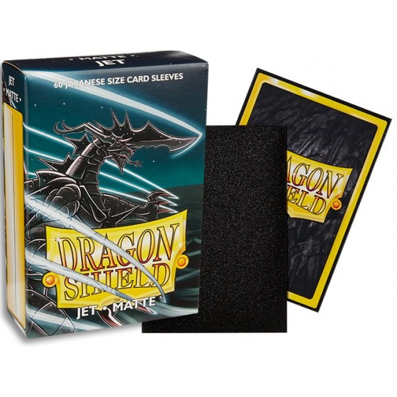Dragon Shield Small Sleeves - Japanese Matte Jet (60 Sleeves)
