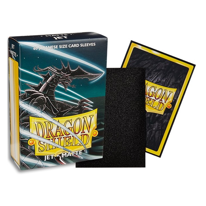 Dragon Shield Small Sleeves - Japanese Matte Jet (60 Sleeves)