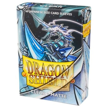 Dragon Shield Small Sleeves - Japanese Matte Clear (60 Sleeves)