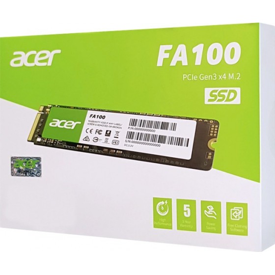 ACER SSD PCIe Gen3x4 M.2 2280 FA100, 256GB, 3300-2700MB/s