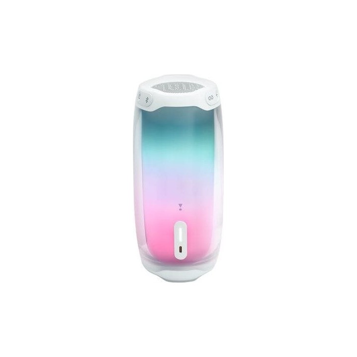 JBL Pulse 4 Αδιάβροχο Ηχείο Bluetooth 20W με 12 ώρες Λειτουργίας White (JBLPULSE4WHT)