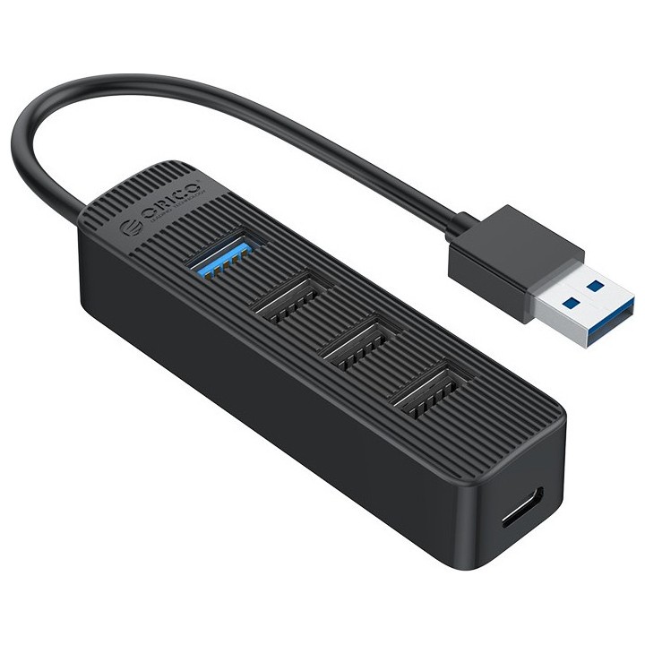 ORICO USB HUB TWU32-4A, 1X USB TYPE-C, 4X USB PORTS, ΜΑΥΡΟ