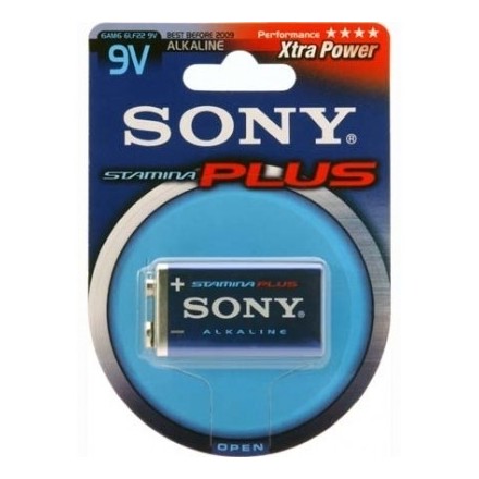 Μπαταρίες 9V SONY Αλκαλική Stamina Plus