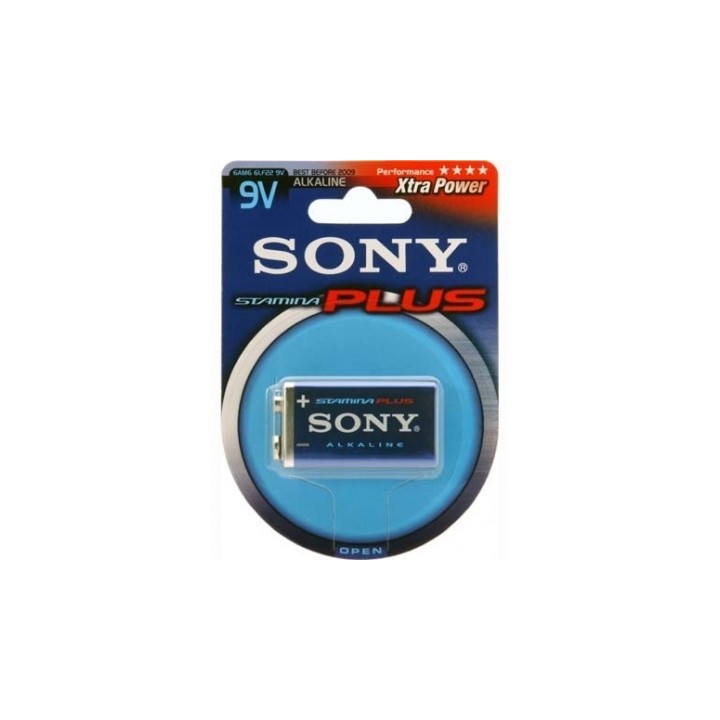 Μπαταρίες 9V SONY Αλκαλική Stamina Plus