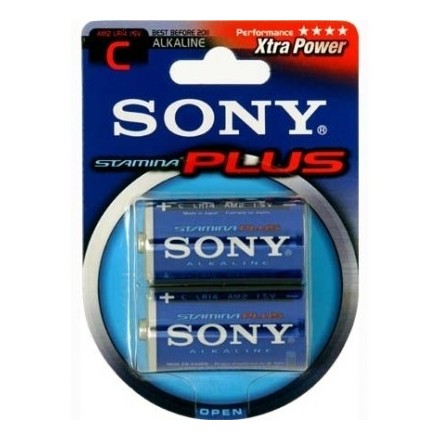 Μπαταρίες C SONY Αλκαλική Stamina Plus 2τμ