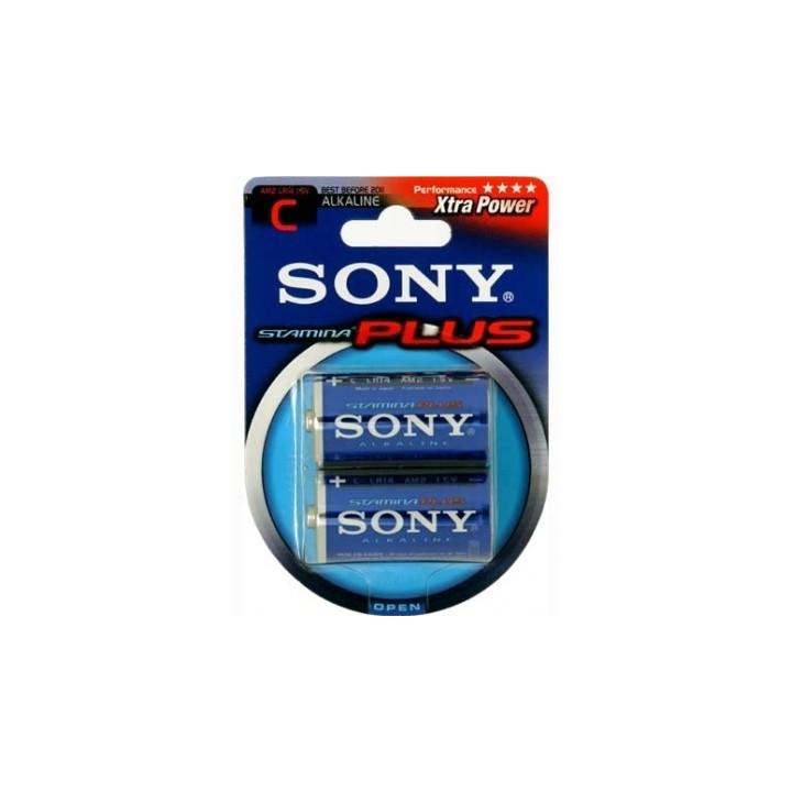 Μπαταρίες C SONY Αλκαλική Stamina Plus 2τμ