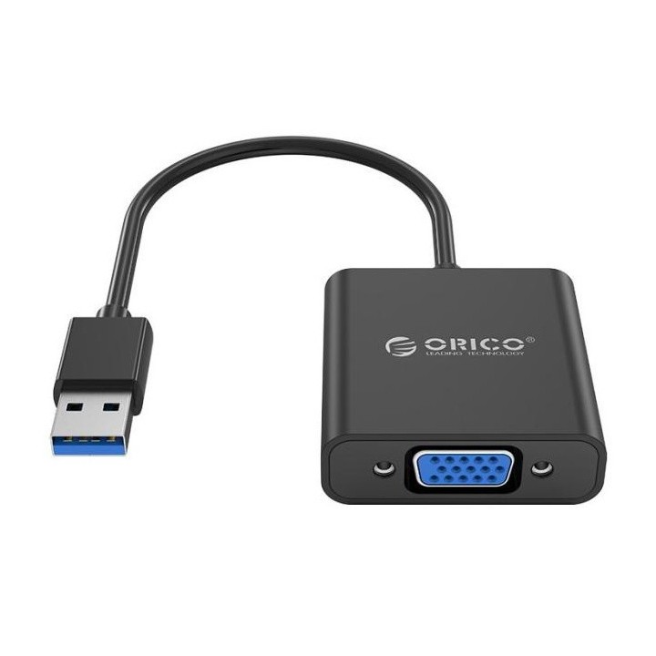 ORICO αντάπτορας USB 3.0 σε VGA UTV-BK, 1080p, 15cm, μαύρος
