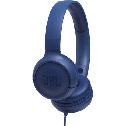 JBL Tune 500 Ενσύρματα On Ear Ακουστικά Μπλε 1-button Mic/Remote - Blue (JBLT500BLU)