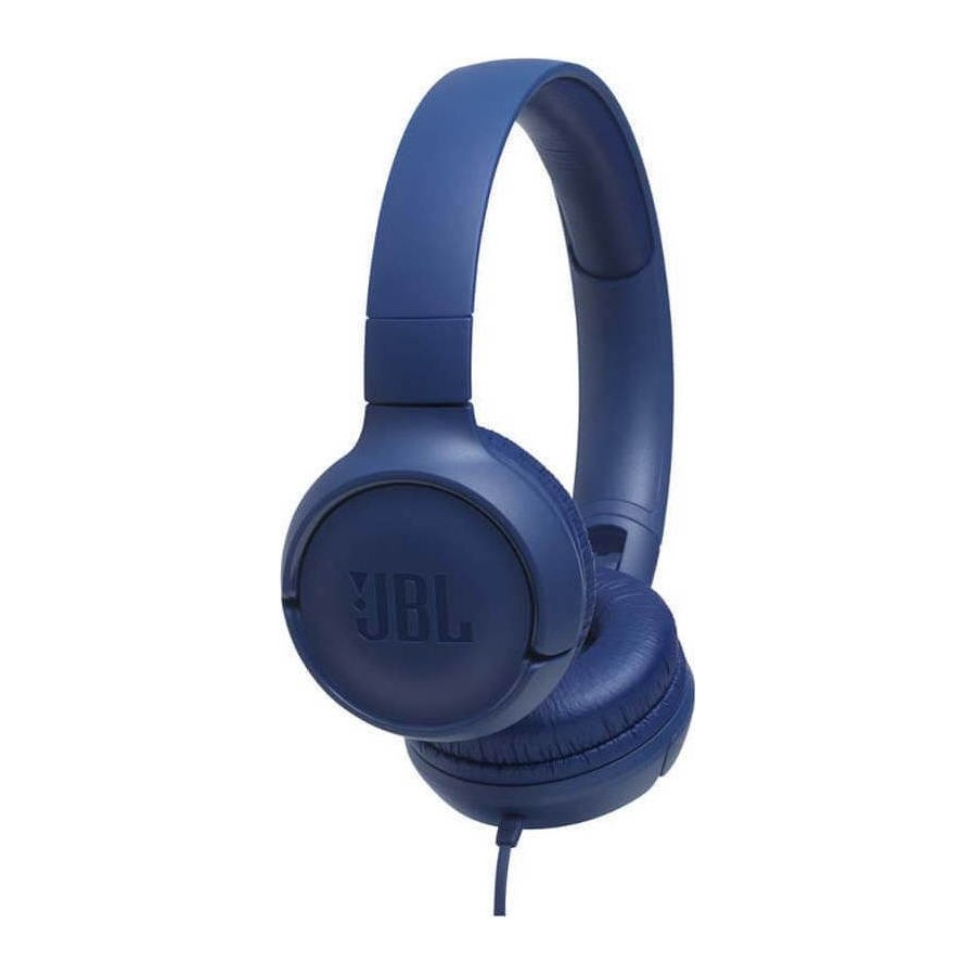 JBL Tune 500 Ενσύρματα On Ear Ακουστικά Μπλε 1-button Mic/Remote - Blue (JBLT500BLU)