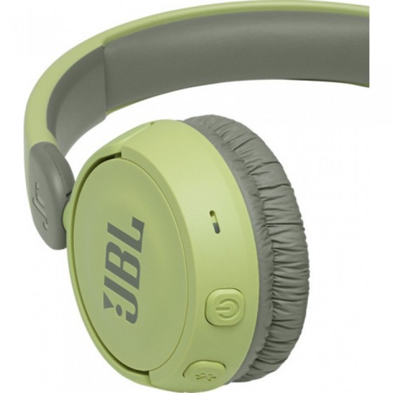 JBL JR310BT Green Wireless On-Ear Safe Listening Headphones For Kids (JBLJR310BTGRN)