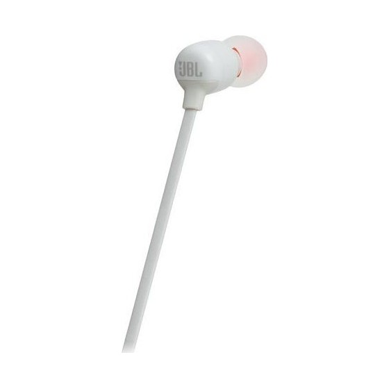 JBL T110BT In Ear Bluethoth Headphones 3-button Mic/Remote (White) (JBLT110BTWHT)