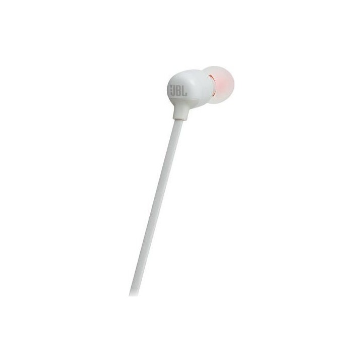 JBL T110BT In Ear Bluethoth Headphones 3-button Mic/Remote (White) (JBLT110BTWHT)