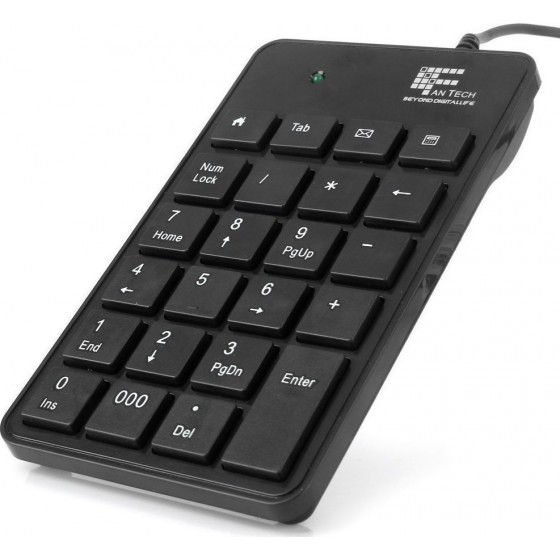 Αριθμητικό Πληκτρολόγιο FTK - 801, USB, Μαύρο(6042)