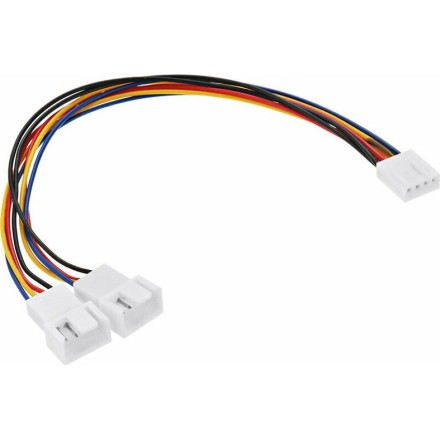 De Tech 4pin to 2x4pin Cable 0.3m Πολύχρωμο (18320)