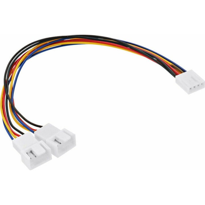 De Tech 4pin to 2x4pin Cable 0.3m Πολύχρωμο (18320)
