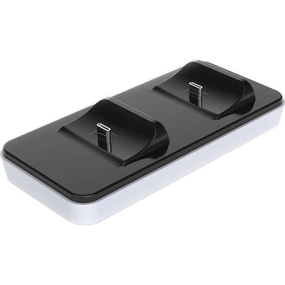 Διπλή Βάση Φόρτισης Χειριστηρίων για PS5 Λευκό DOBE (TP5-0504) Charging Dock