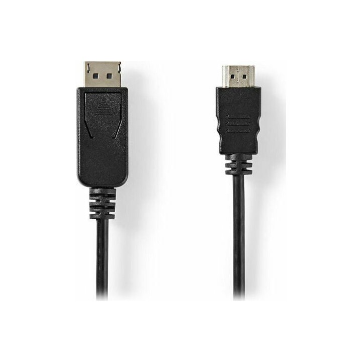 Nedis Cable DisplayPort male - HDMI male 2m Μαύρο (CCGT37100BK20)