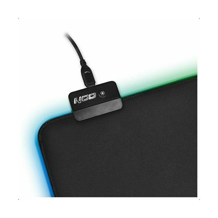 NOD R1 RGB Gaming Mouse Pad Medium 350mm με RGB Φωτισμό Μαύρο