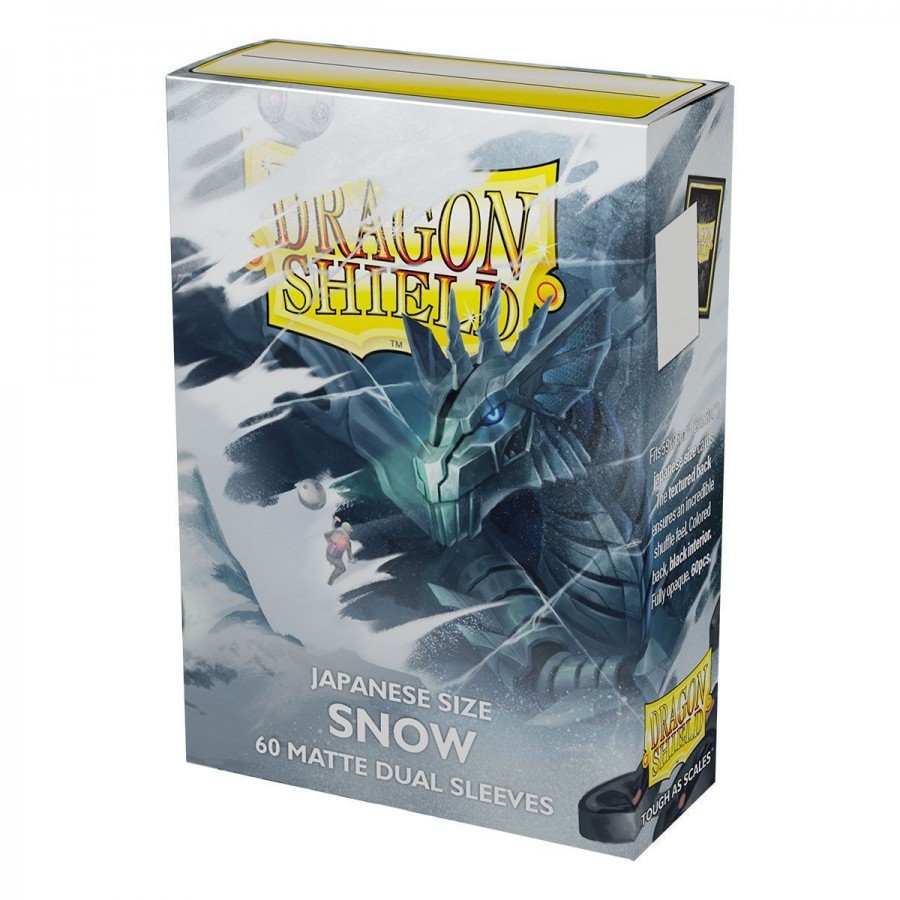 Dragon Shield Sleeves: Japanese Dual - Matte Snow (60)(ART15105)