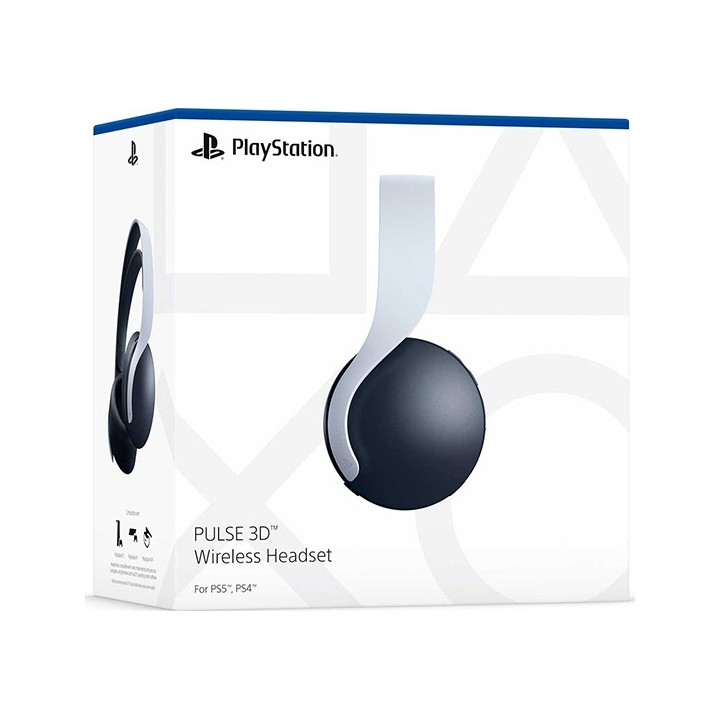 Sony PlayStation 5 Pulse 3D Wireless Headset Over Ear Gaming Headset (3.5mm / USB)(PS719387909)