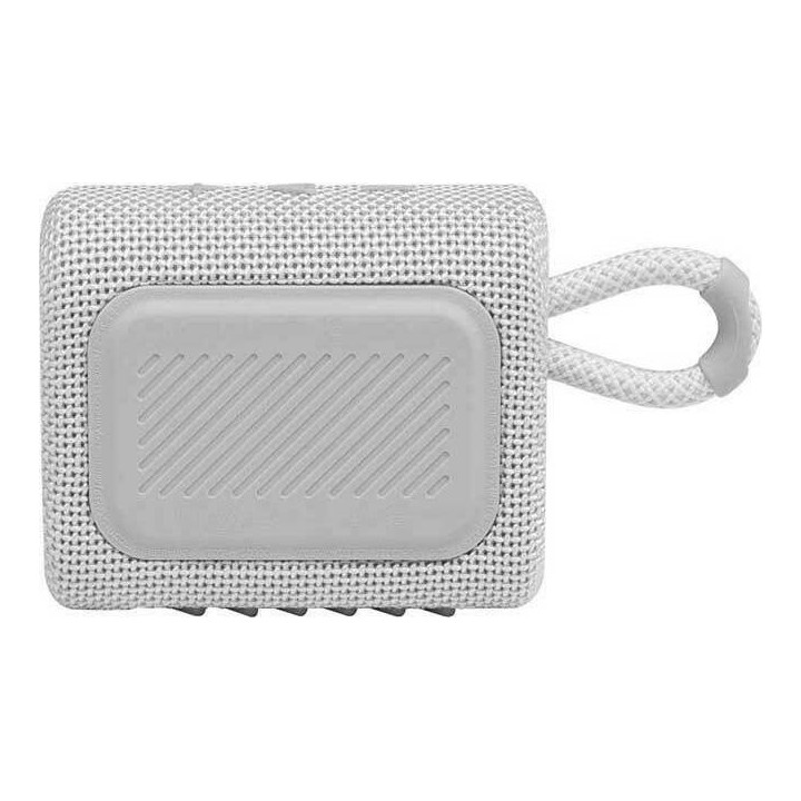 JBL Go 3 Αδιάβροχο Ηχείο Bluetooth 4.2W με 5 ώρες Λειτουργίας White(JBLGO3WHITE)