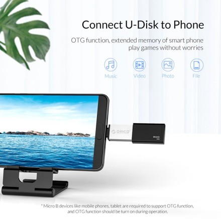 ORICO αντάπτορας USB Micro-B σε USB 3.0 CBT-UM01, μαύρος