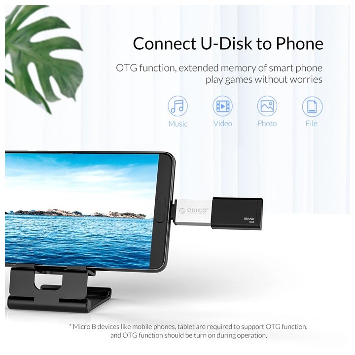 ORICO αντάπτορας USB Micro-B σε USB 3.0 CBT-UM01, μαύρος