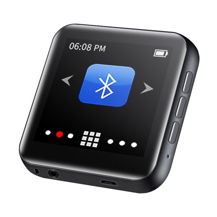 RUIZU MP3 player M4 με ηχείο, 1.8", 16GB, BT, ελληνικό μενού, μαύρο