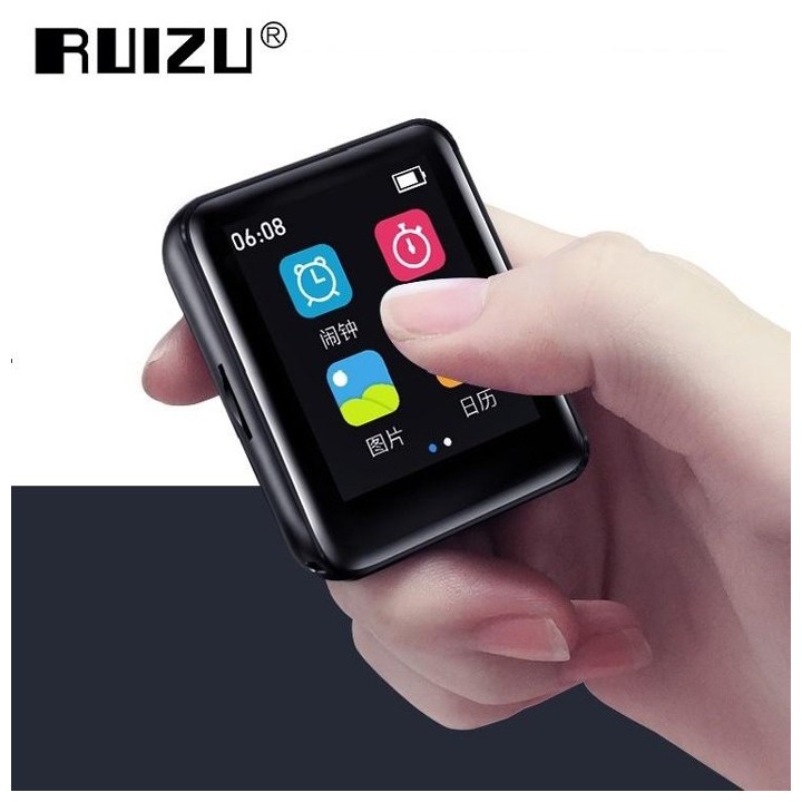 RUIZU MP3 player M4 με ηχείο, 1.8", 16GB, BT, ελληνικό μενού, μαύρο