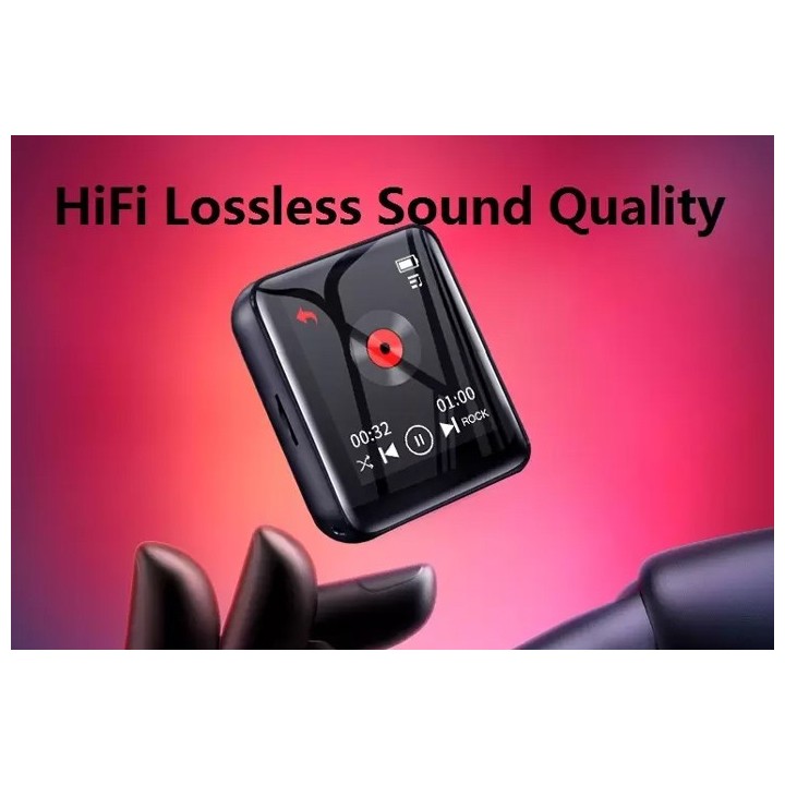 RUIZU MP3 player M4 με ηχείο, 1.8", 16GB, BT, ελληνικό μενού, μαύρο