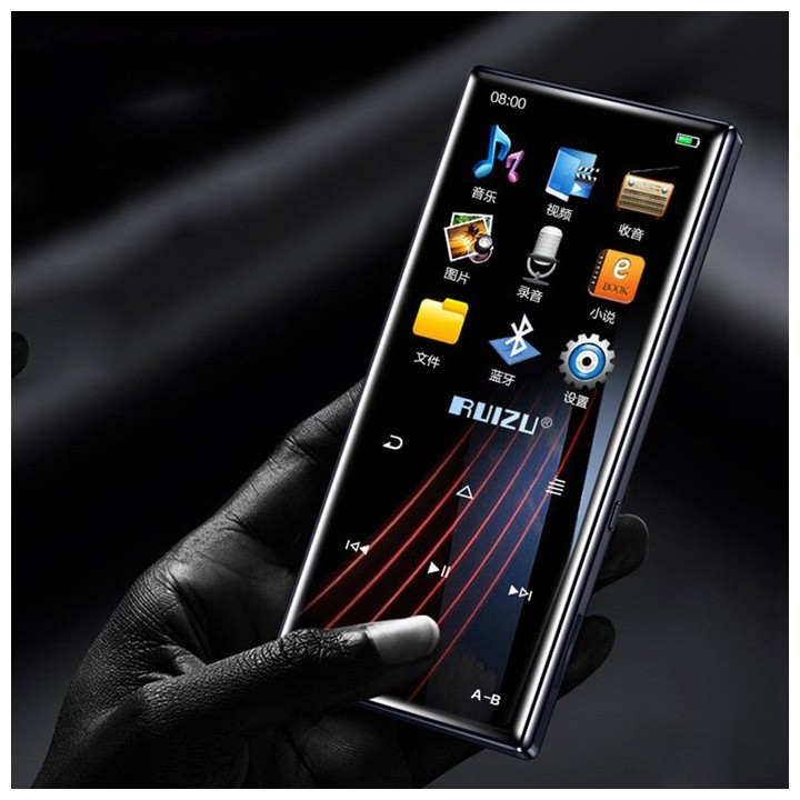 RUIZU MP3 player D29 με ηχείο, 1.8", 16GB, BT, ελληνικό μενού, μαύρο