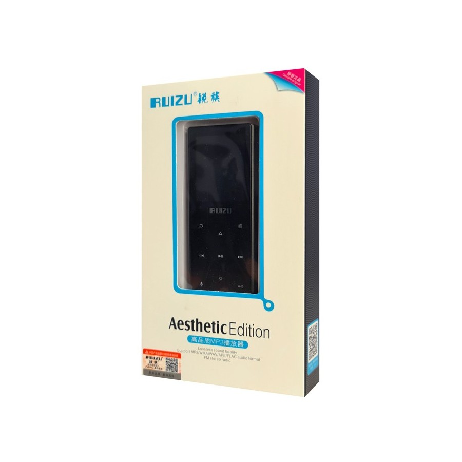 RUIZU MP3 player D29 με ηχείο, 1.8", 16GB, BT, ελληνικό μενού, μαύρο