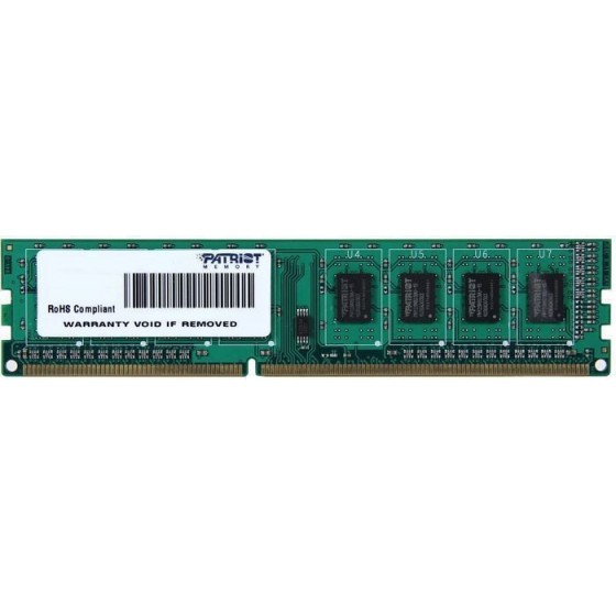 Patriot 8GB DDR3 RAM με Συχνότητα 1600MHz για Desktop(PSD38G16002)