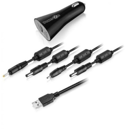 Tablet Adaptor Car Power On 5V 2A 4 Tips