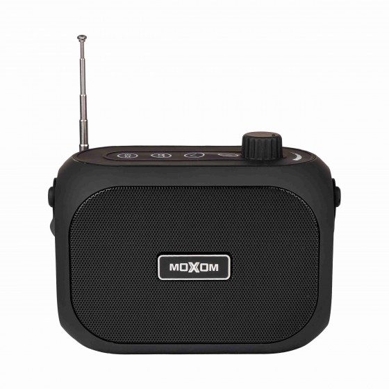Moxom ΜΧ-SK25 Ηχείο Bluetooth 4.5W με ραδιόφωνο και 6 ώρες Λειτουργίας Black