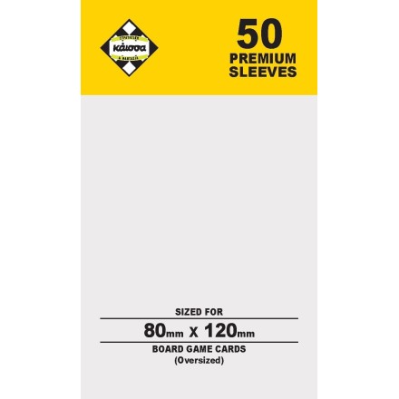 Boardgame Sleeves 80m 80χ120 50pcs (gold)