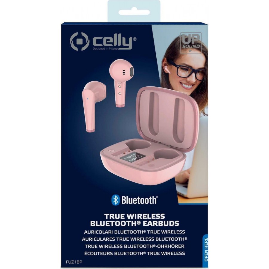 Celly True Wireless Drop Fuz Pink(FUZ1BP)