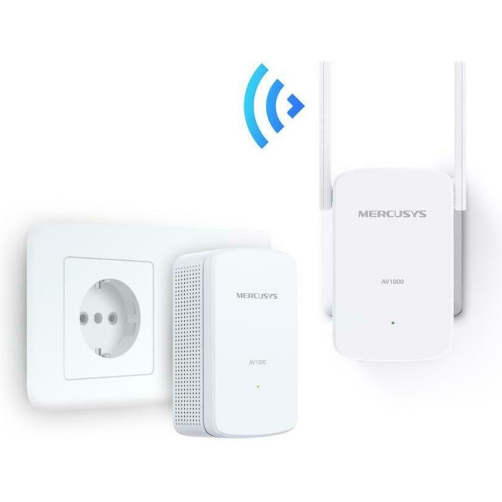 Mercusys AV1000 Gigabit Powerline Wi-Fi Extender Ver1.0 (MP510 KIT) (MERMP510KIT)