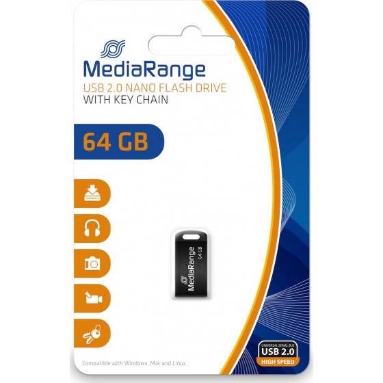 MediaRange USB 2.0 Nano Flash Drive 64GB (MR923)