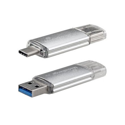 MediaRange USB 3.1 Combo Flash Drive with USB Type-C plug, 64GB (MR937)