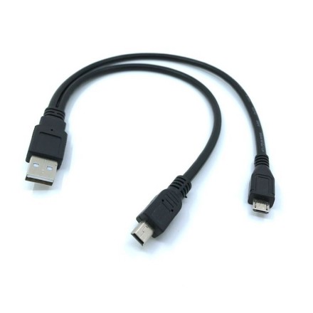 Cable USB to Mini / Micro usb Καλώδιο USB σε Mini και Micro 20cm