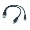 Cable USB to Mini / Micro usb Καλώδιο USB σε Mini και Micro 20cm