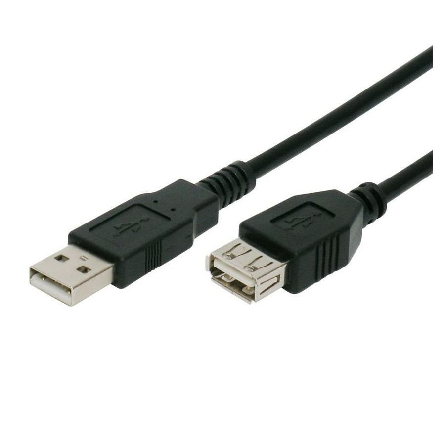 POWERTECH καλώδιο USB 2.0 αρσενικό σε θηλυκό CAB-U012, copper, 3m, μαύρο