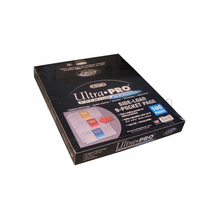 Ultra Pro 9-Pocket Platinum Side Load Page With Clear Background(REM82892)
