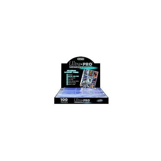 Ultra Pro 9-Pocket Platinum Side Load Page With Clear Background(REM82892)