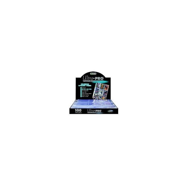 Ultra Pro 9-Pocket Platinum Side Load Page With Clear Background(REM82892)