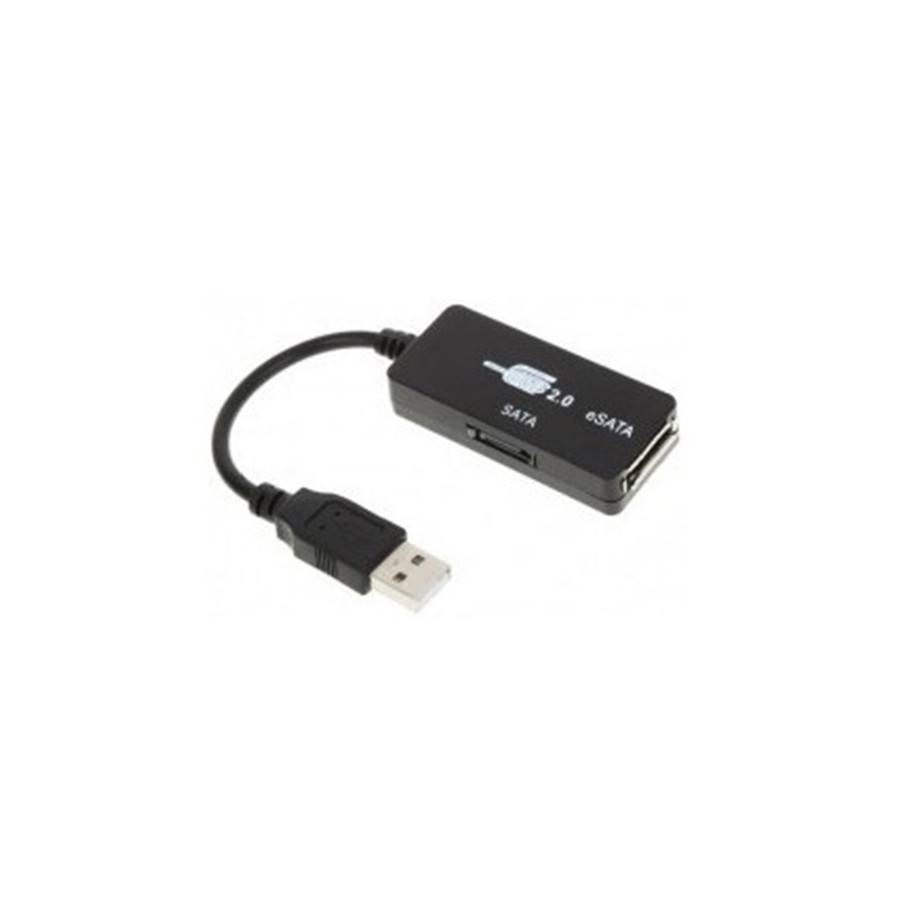 USB 2.0 to SATA/ESATA Adapter Dongle with Cables