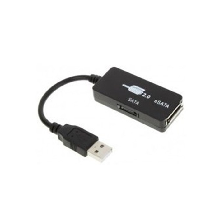 USB 2.0 to SATA/ESATA Adapter Dongle with Cables