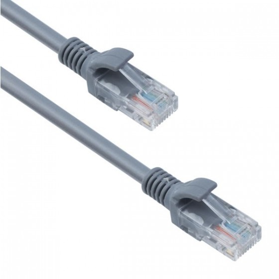 Καλώδιο δικτύου Ethernet RJ-45 10 Mέτρα UTP LEVEL-5 T/W 2xRJ45 10m GREY
