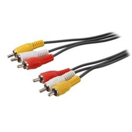 Καλώδιο 3μέτρα Nickle 3RCA Plug To 3RCA Plug